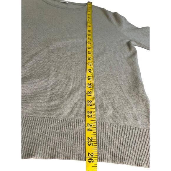 OSKLEN Woman Medium Grey Pullover Sweater Long Sleeve preppy soft Cashmere cozy - Picture 6 of 8